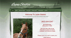 Desktop Screenshot of lajoiestables.com